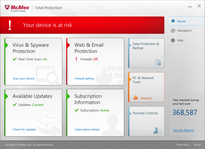 Home Page: At Risk