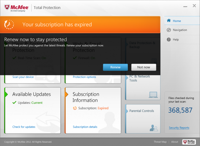 Home Page: Notification