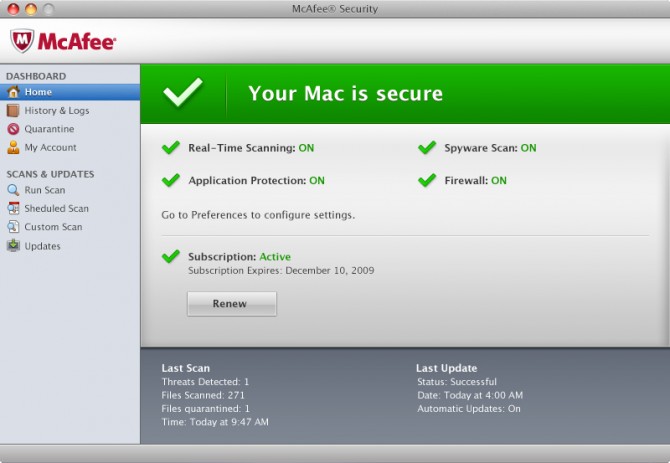Mac Secure Detail