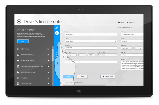 Attaching Images for Each Note in Password Manager