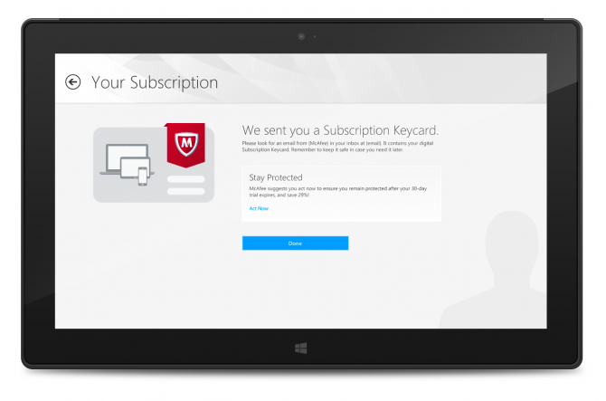 Subscription Keycard